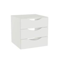 Skuffeindsats DNA, Hvid med &aring;bne h&aring;ndtag