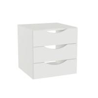 Skuffeindsats DNA, Hvid med &aring;bne h&aring;ndtag