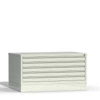 Tegningsskab RSM A1 5 skuffer inkluderet sokkel