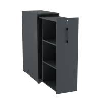 Towerskab DNA A9 Venstre, Antracit med sort håndtag