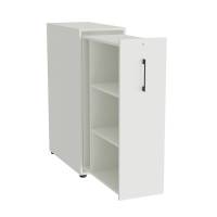 Towerskab DNA A9 Venstre, Hvid med sort håndtag