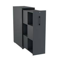 Towerskab DNA A9M, Antracit med sort h&aring;ndtag