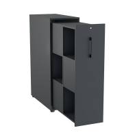 Towerskab DNA A9M, Antracit med sort h&aring;ndtag