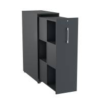 Towerskab DNA A9M, Antracit med hvidt h&aring;ndtag