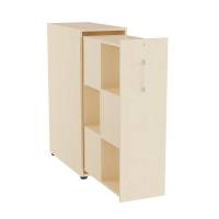 Towerskab DNA A9M, Birk med hvidt h&aring;ndtag