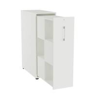 Towerskab DNA A9M, Hvid med alugråt håndtag