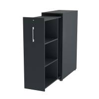 Towerskab DNA A9 Højre, Antracit med hvidt håndtag