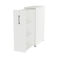 Towerskab DNA A9 Venstre, Hvid med sort h&aring;ndtag