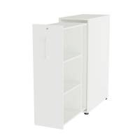 Towerskab DNA A9 Venstre, Hvid med hvidt h&aring;ndtag