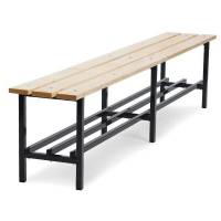 B&aelig;nk Fritst&aring;ende med skohylde 2000mm Fyr