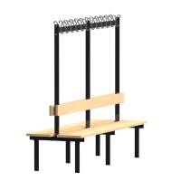 Bænkstativ Høj 2-sidet 2000mm Ask laminat