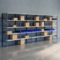 Lagerreol &Aring;ben V06 2100x5000x600  RAL 7035