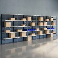 Lagerreol &Aring;ben V06 2100x6000x500  RAL 7035