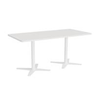 Mødebord DNA, Hvid 1600x800 mm rektangulær, Hvidt understel