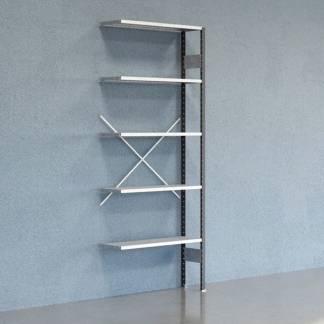 Lagerreol V06 F&oslash;lgesektion 2500x300 mm &Aring;ben / Galv