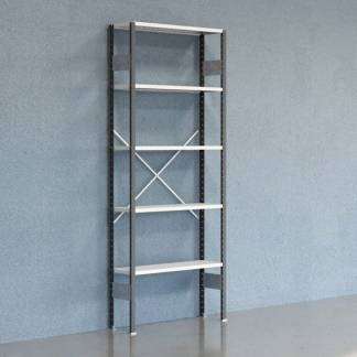 Lagerreol V06 Startsektion 2500x300 mm &Aring;ben / 7035