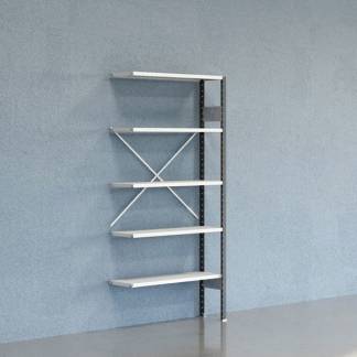 Lagerreol V06 F&oslash;lgesektion 2100x300 mm &Aring;ben / 7035