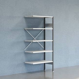 Lagerreol V06 F&oslash;lgesektion 2100x500 mm &Aring;ben / 7035