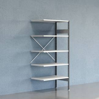 Lagerreol V06 Følgesektion 2100x600 mm Åben / 7035