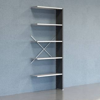 Lagerreol V06 F&oslash;lgesektion 2500x300 mm Lukket / Galv