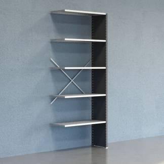 Lagerreol V06 Følgesektion 2500x400 mm Lukket / Galv