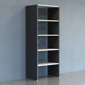 Lagerreol V06 Startsektion 2500x600 mm Lukket / 7035