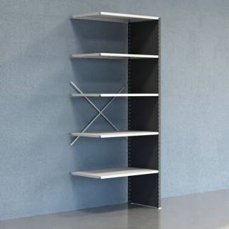 Lagerreol V06 F&oslash;lgesektion 2500x600 mm Lukket / 7035