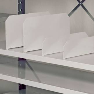 Deleplade for hylder V06 200x400 mm 7035