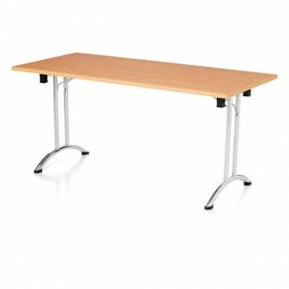 Bord Joanna, B&oslash;g 1400x800 mm, Krom understel