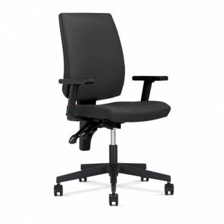 Kontorstol Taktik i mørkegrå med armlæn