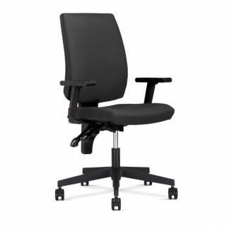 Kontorstol Taktik i m&oslash;rkegr&aring; med arml&aelig;n