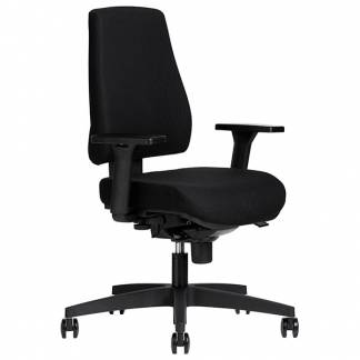 Kontorstol Operator, Sort med arml&aelig;n