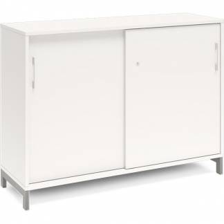 Kontorskab DNA, 1200x890 mm, Hvid/Alugr&aring; 2A4