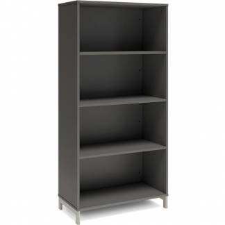 Bogreol DNA, 800x1660 mm, Antracit/Alugr&aring; 4A4