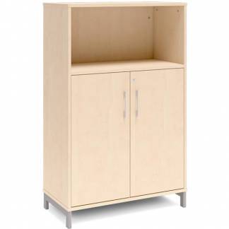 Kontorskab DNA, 800x1275 mm, Birk/Alugr&aring; 3A4