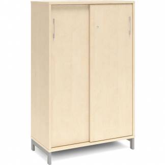 Kontorskab DNA, 800x1275 mm, Birk/Alugrå 3A4