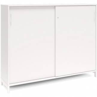 Kontorskab DNA, 1600x1275 mm, Hvid/Hvid, skyded&oslash;r 3A4