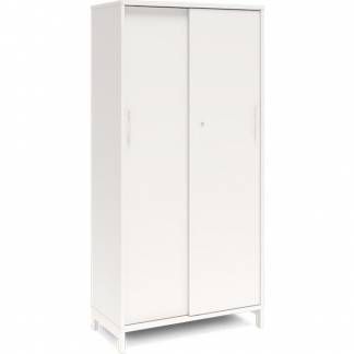 Kontorskab DNA, 800x1660 mm, Hvid/Hvid, skyded&oslash;r 4A4