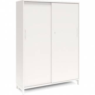 Kontorskab DNA, 1200x1660 mm, Hvid/Hvid, skyded&oslash;r 4A4