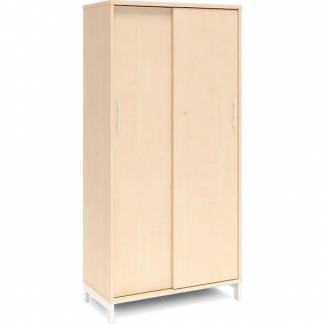 Kontorskab DNA, 800x1660 mm, Birk/Hvid 4A4