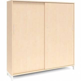 Kontorskab DNA, 1600x1660 mm, Birk/Hvid 4A4