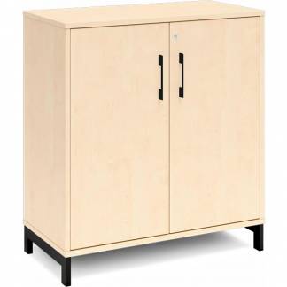 Kontorskab DNA, 800x890 mm, Birk/Sort 2A4/2A4