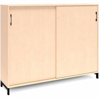 Kontorskab DNA, 1600x1275 mm, Birk/Sort 3A4