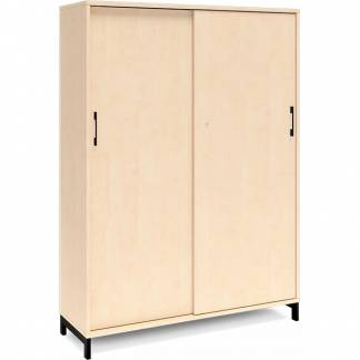 Kontorskab DNA, 1200x1660 mm, Birk/Sort 4A4