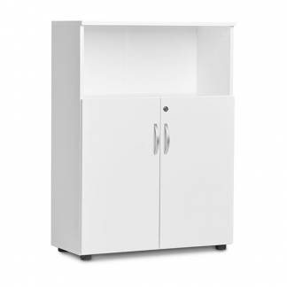 Kontorskab Ekoflex 800x1090 mm, Hvid med lave d&oslash;re