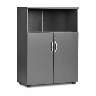 Kontorskab Ekoflex 800x1090 mm, Antracit med lave d&oslash;re