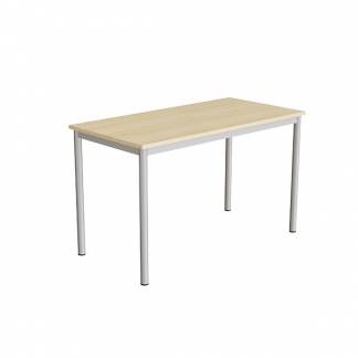 Bord Combi 200, 1200x600 mm Højde 720 mm Birk laminat på alugråt understel