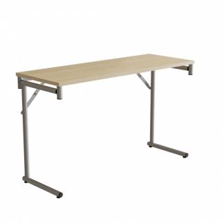 Klapbord Silhuett 1200x450mm,Birk laminat og alugråt stel