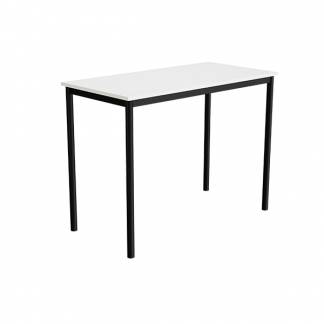 Bord Combi 200, 1200x600 mm H&oslash;jde 900 mm Hvid  laminat p&aring; sort understel