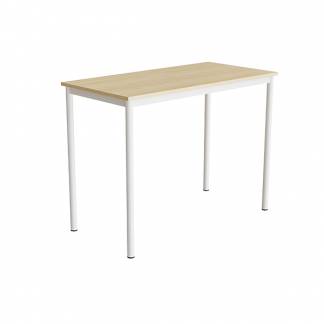 Bord Combi 200, 1200x600 mm H&oslash;jde 900 mm Birk laminat p&aring; hvidt understel